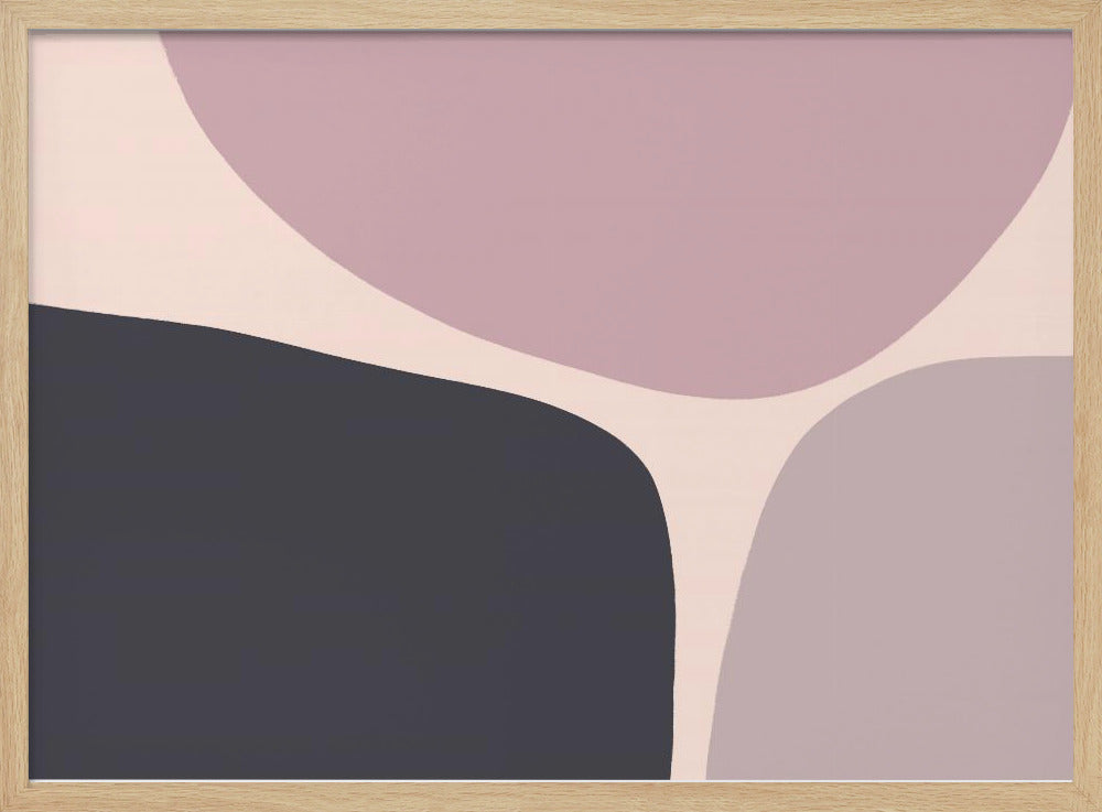 Organic Shapes In Muted Tones | Poster