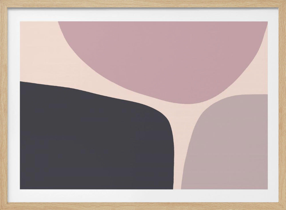 Organic Shapes In Muted Tones | Poster