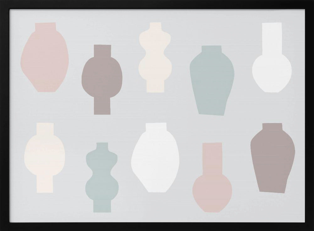 Abstract Vases Pastel | Poster