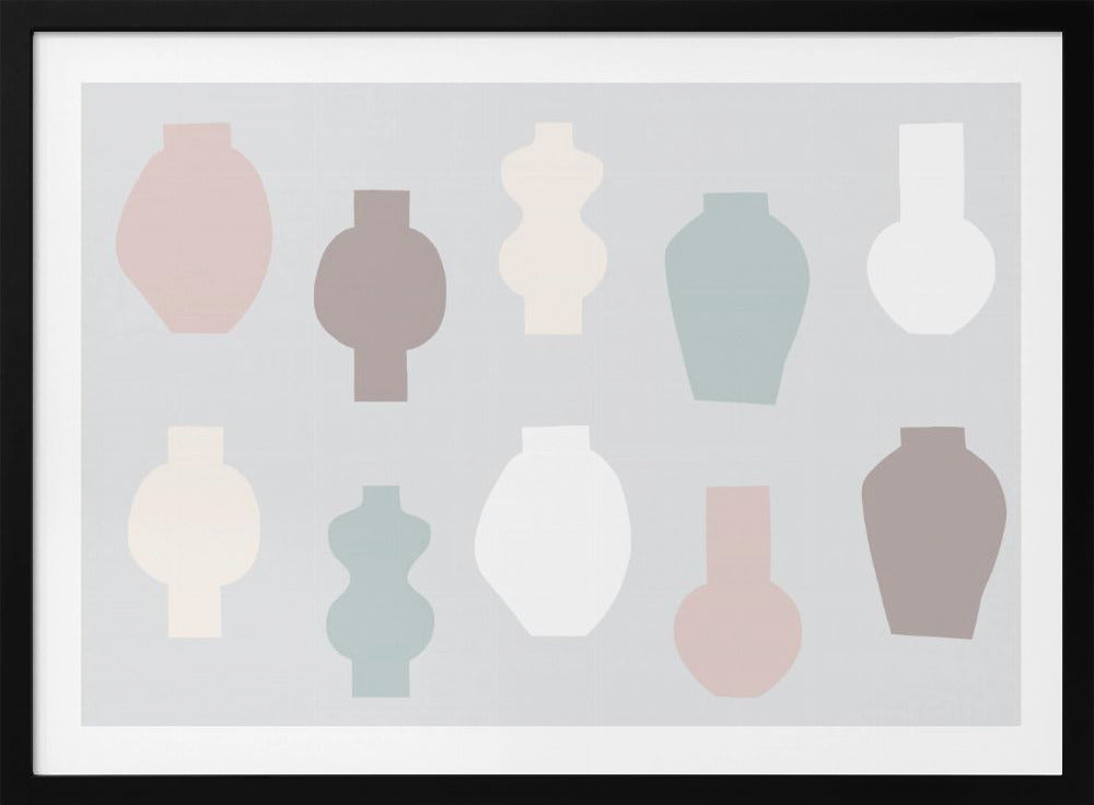 Abstract Vases Pastel | Poster