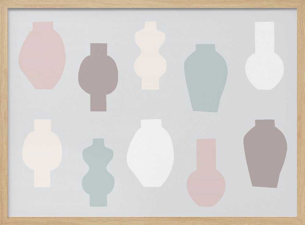 Abstract Vases Pastel | Poster