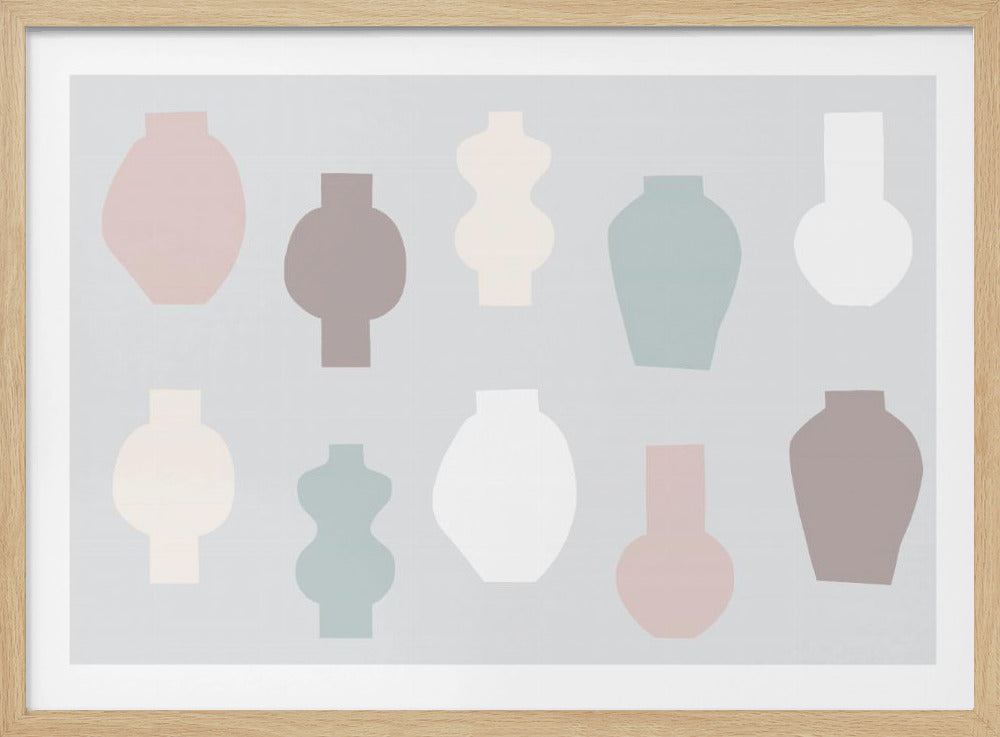 Abstract Vases Pastel | Poster