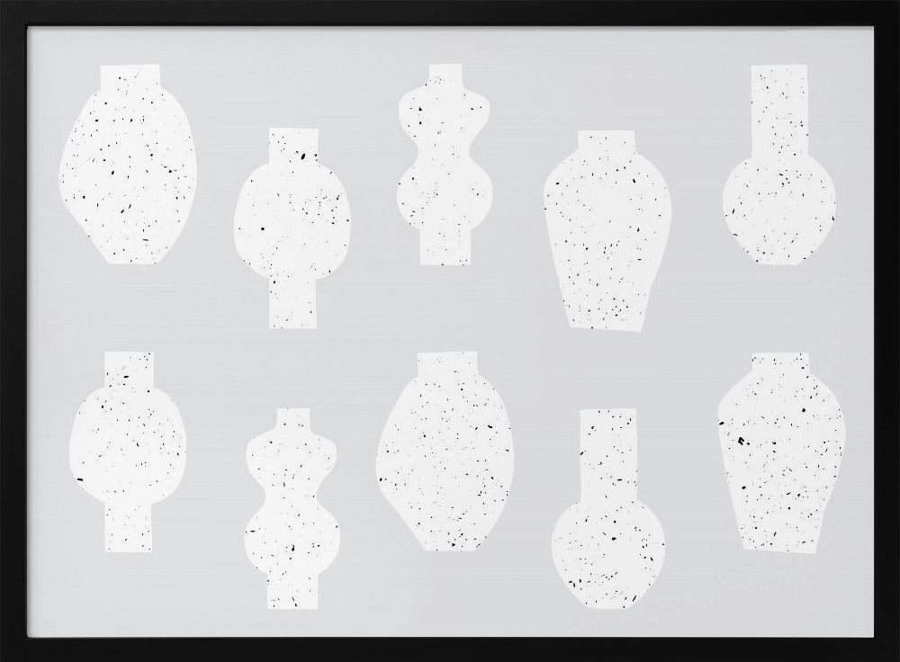 Abstract Vases White | Poster