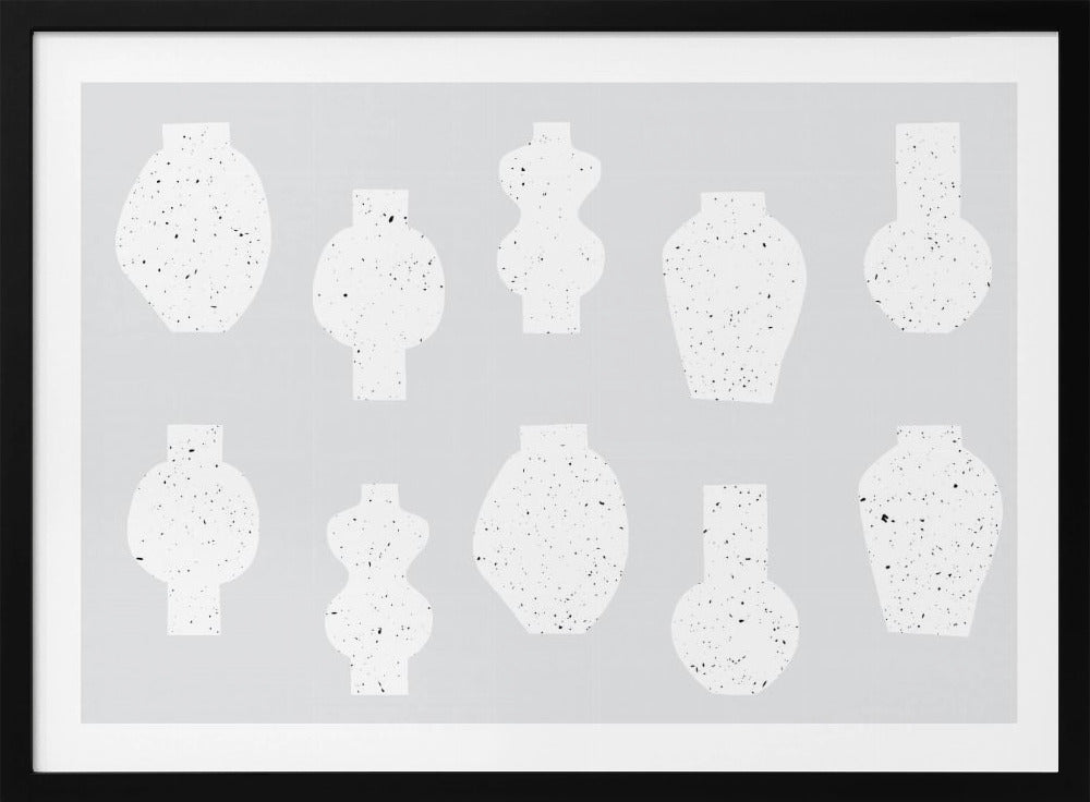Abstract Vases White | Poster