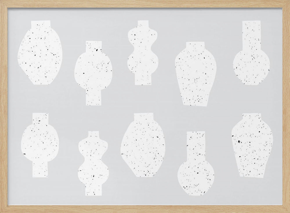 Abstract Vases White | Poster