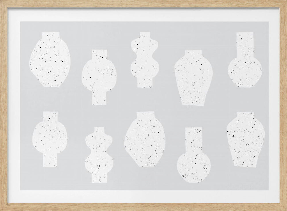 Abstract Vases White | Poster