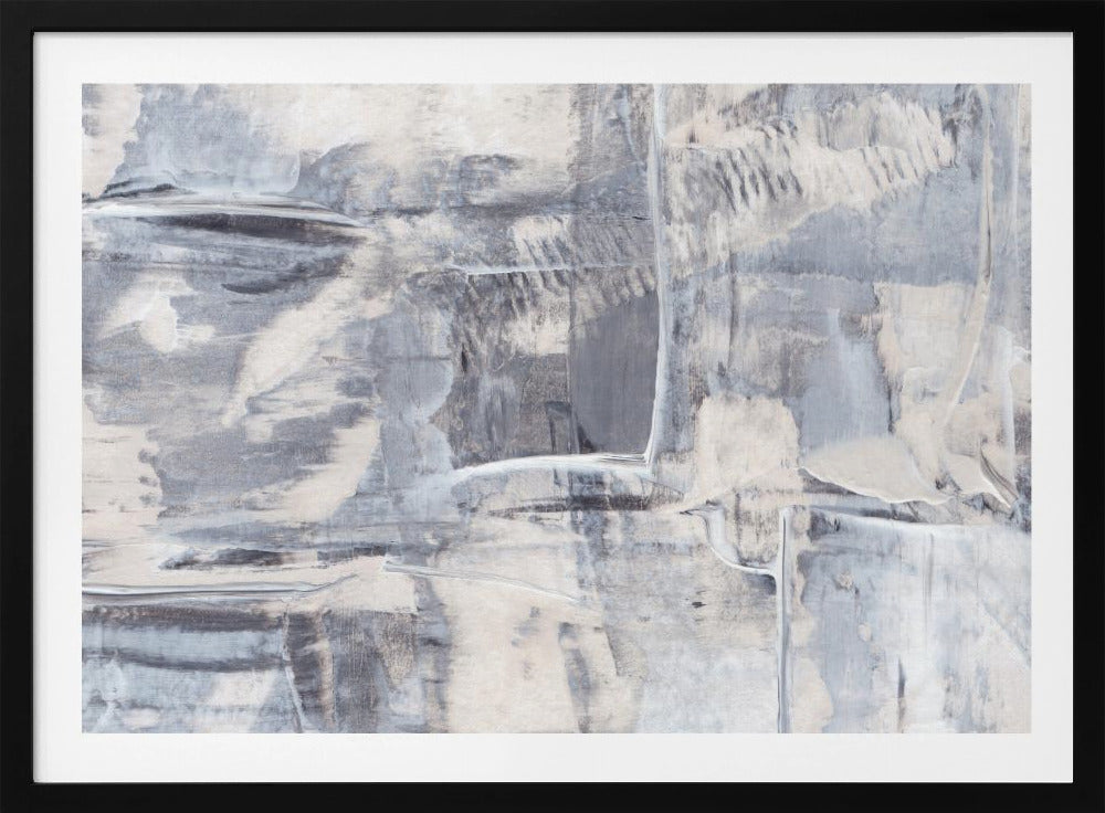 Textured Brushstrokes with Muted Tones | Poster