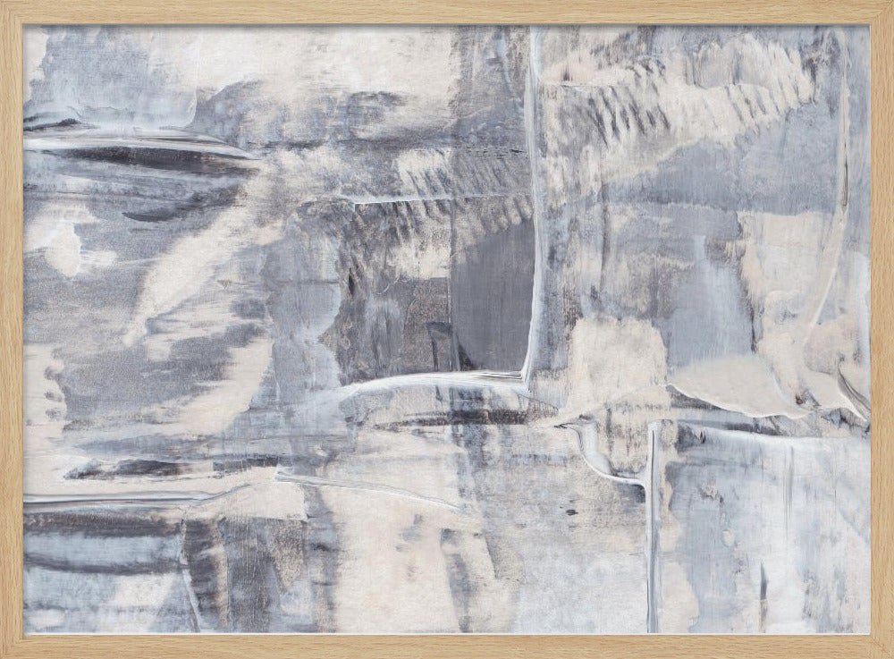 Textured Brushstrokes with Muted Tones | Poster