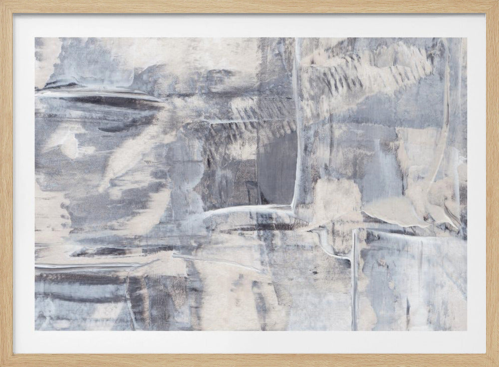 Textured Brushstrokes with Muted Tones | Poster