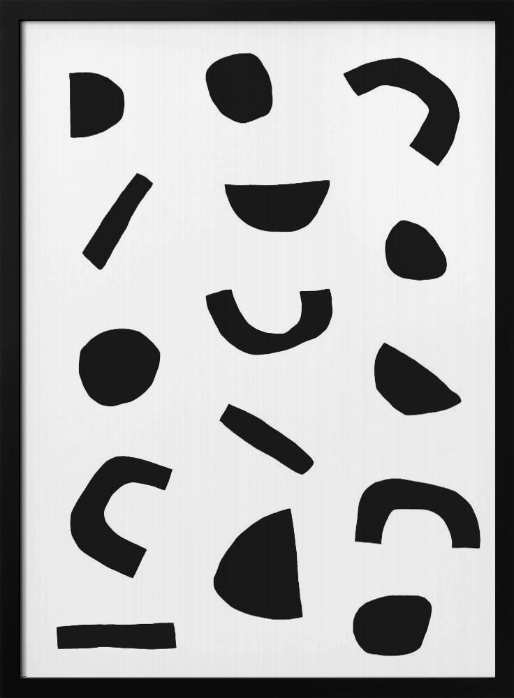 Black Shapes Dance | Poster
