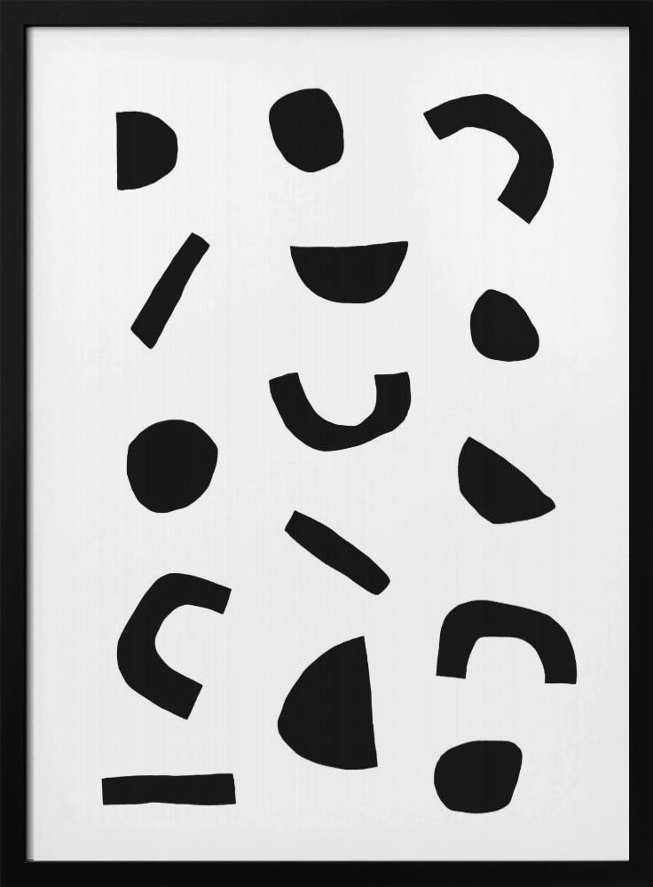Black Shapes Dance | Poster