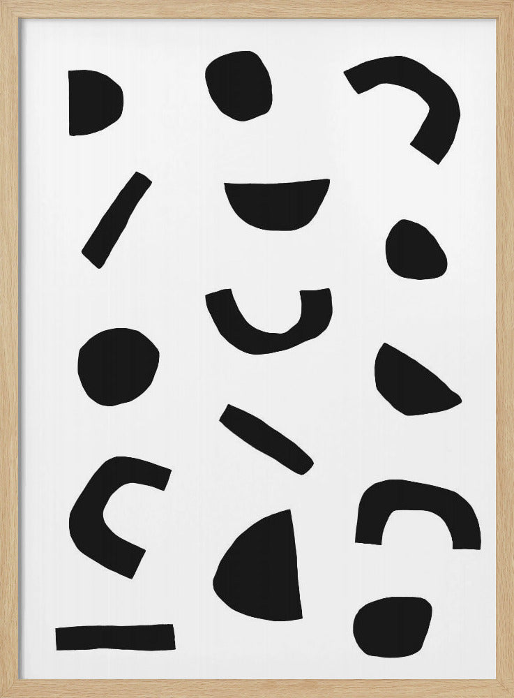 Black Shapes Dance | Poster