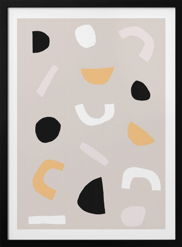 Geometric Shapes in Neutral Tones | Poster
