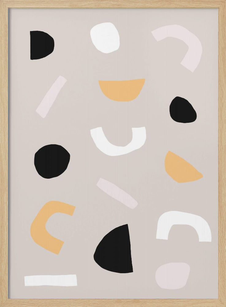 Geometric Shapes in Neutral Tones | Poster