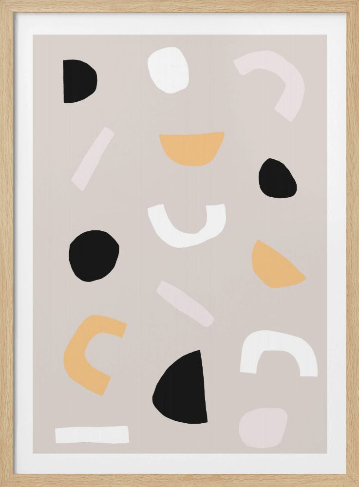 Geometric Shapes in Neutral Tones | Poster