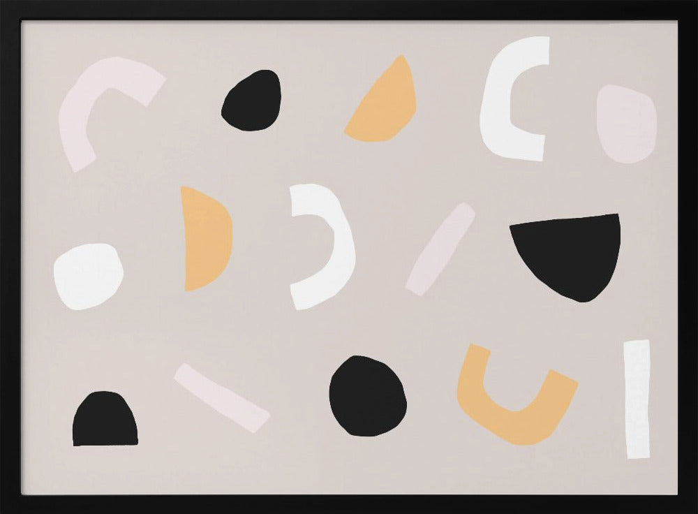 Geometric Shapes in Neutral Tones | Poster