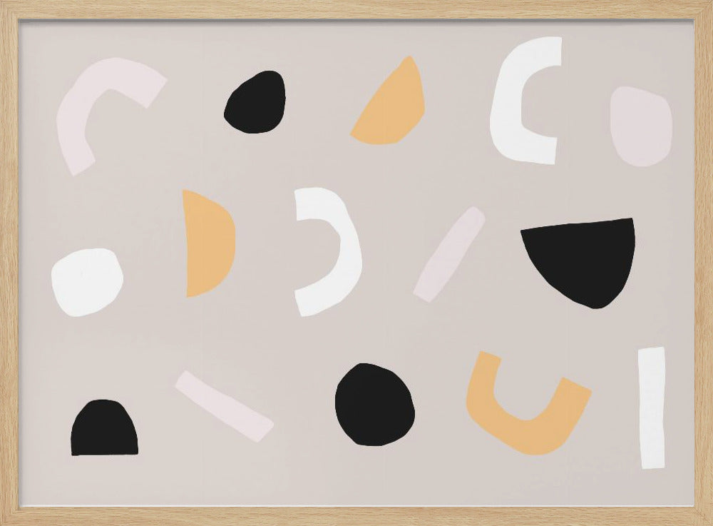 Geometric Shapes in Neutral Tones | Poster