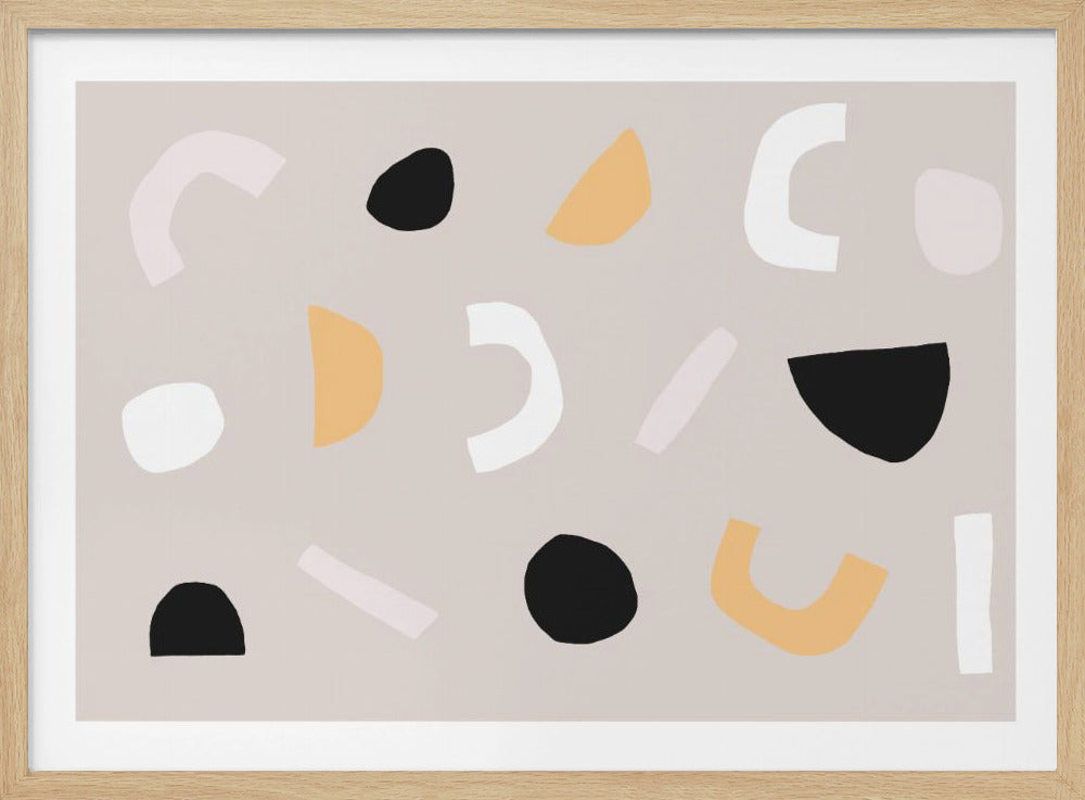 Geometric Shapes in Neutral Tones | Poster