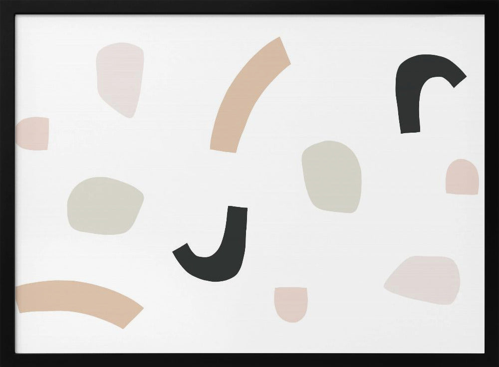 Organic Shapes and Neutral Tones | Poster