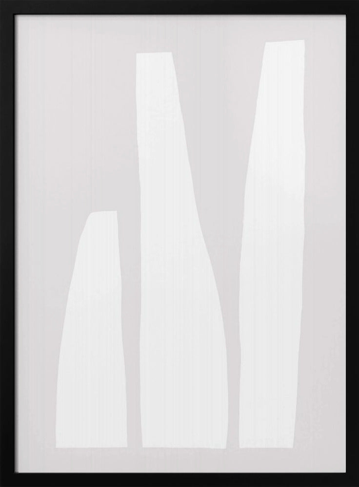 Minimalist White Shapes | Poster