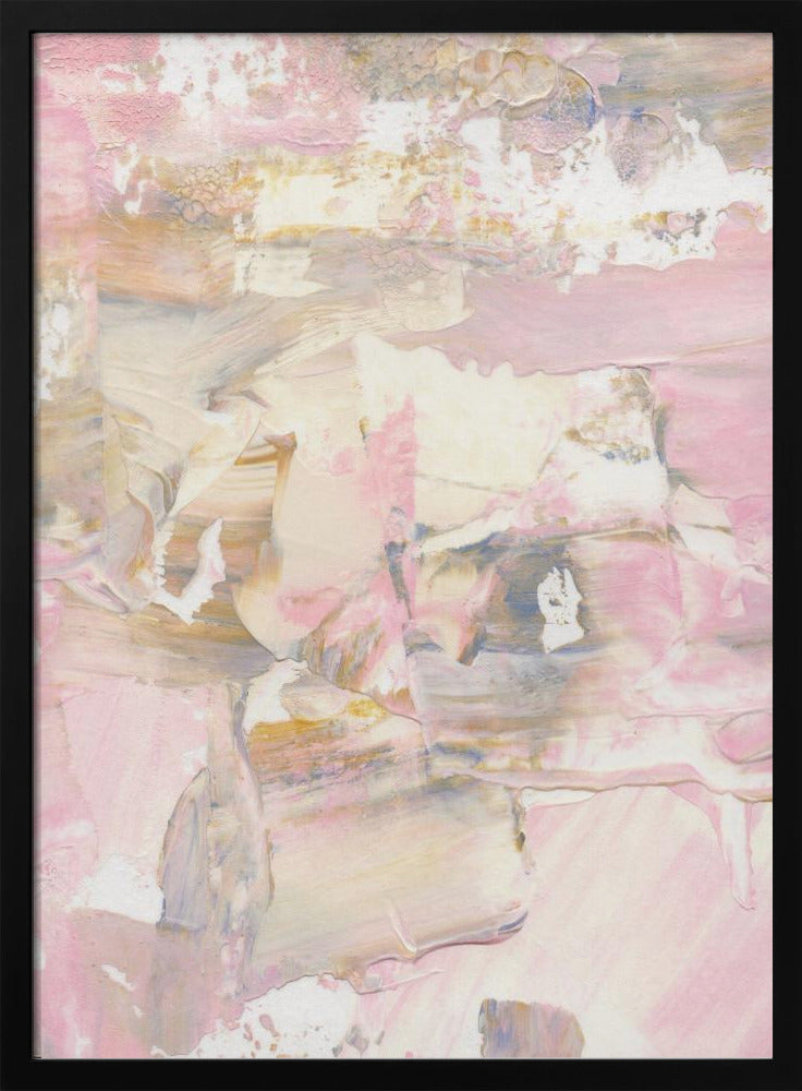 Soft Muted Pink Brushstrokes | Poster