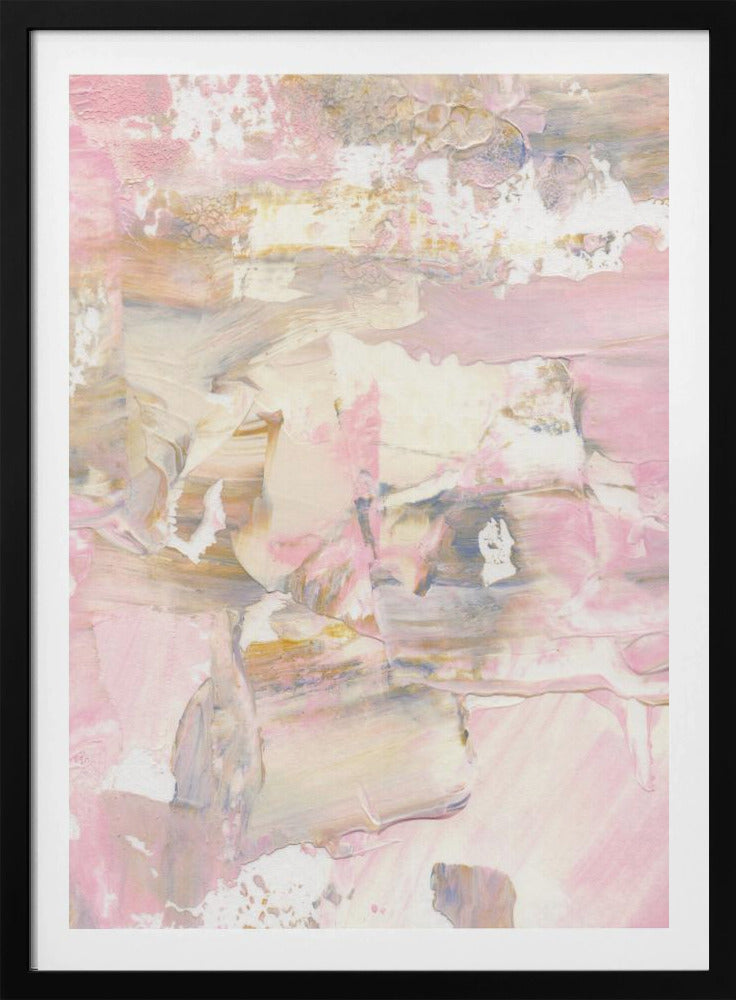 Soft Muted Pink Brushstrokes | Poster