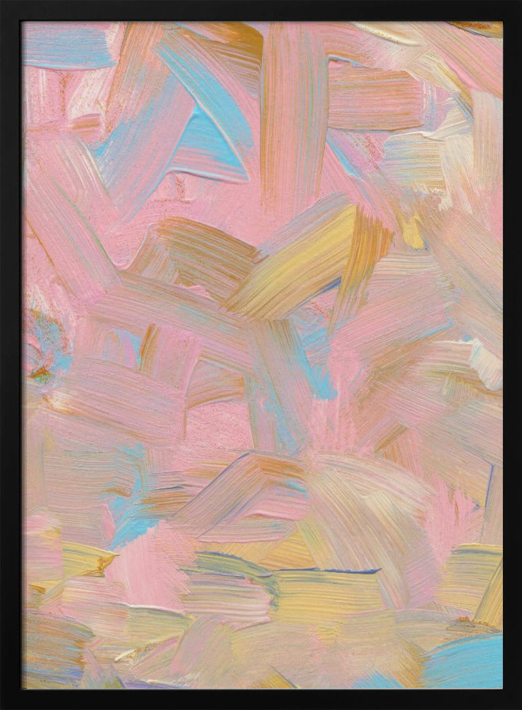 Vibrant Brushstrokes in Pastel Hues | Poster