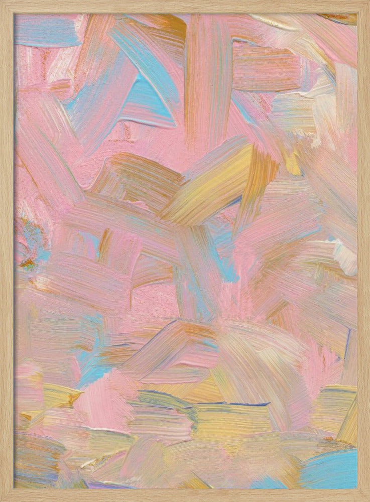 Vibrant Brushstrokes in Pastel Hues | Poster