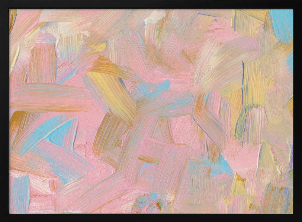 Vibrant Brushstrokes in Pastel Hues | Poster