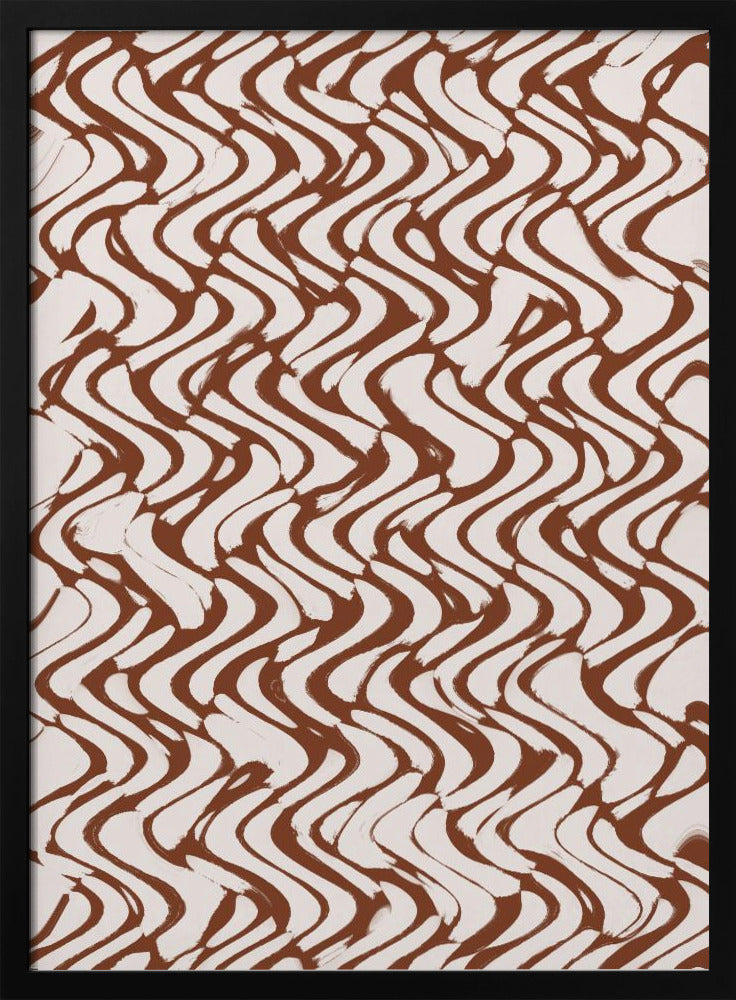 Wave of Mocha Lines | Poster
