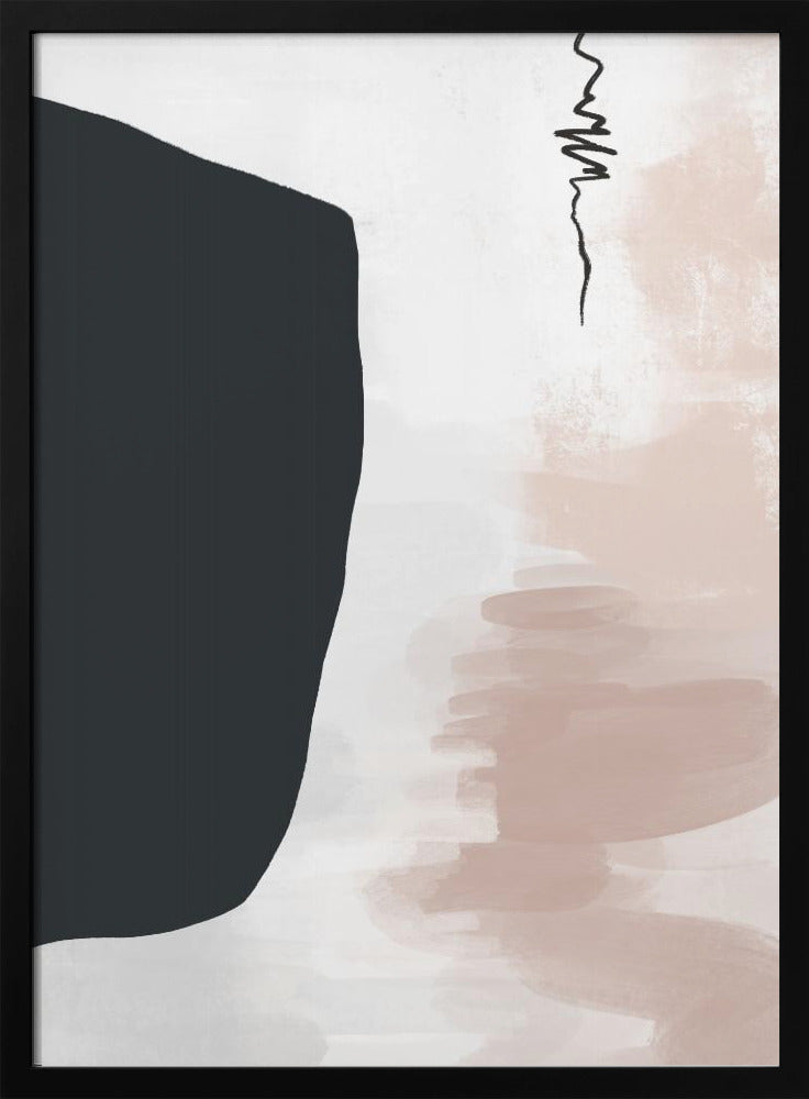 Minimalist Bold Black Shapes | Poster