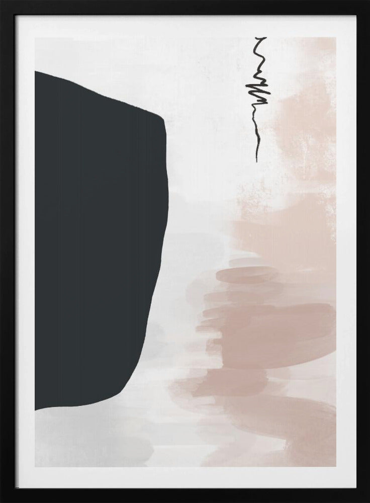Minimalist Bold Black Shapes | Poster