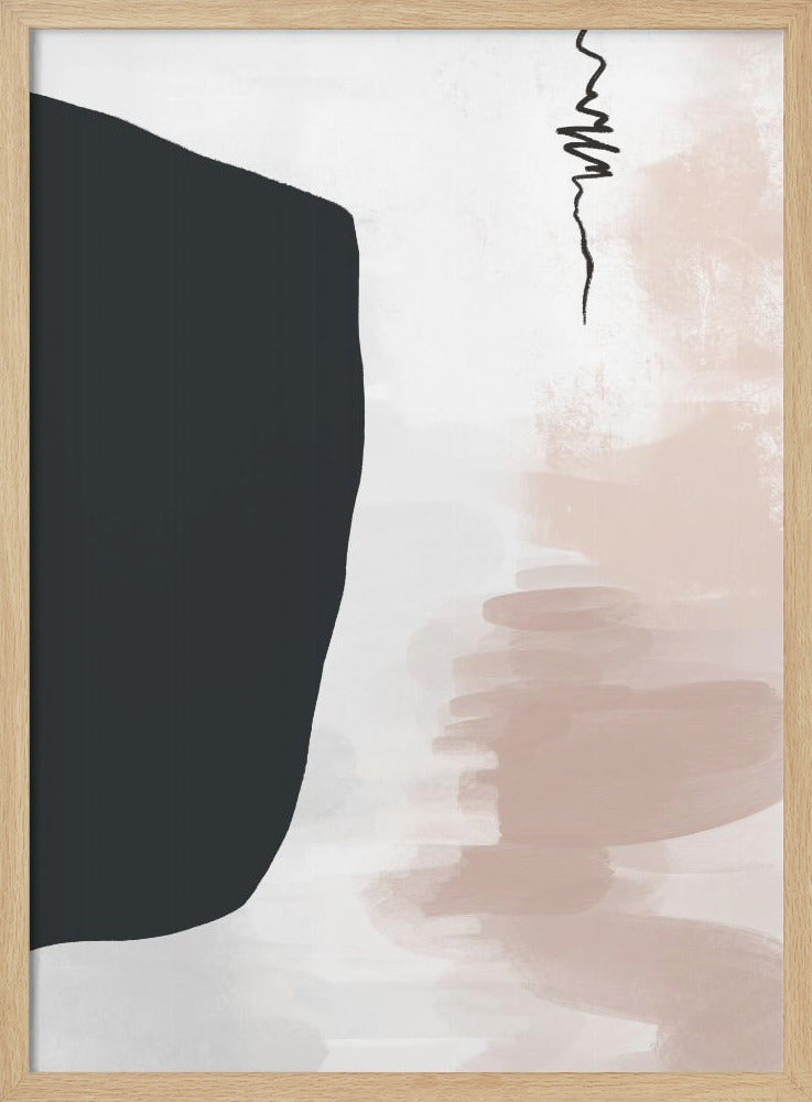Minimalist Bold Black Shapes | Poster