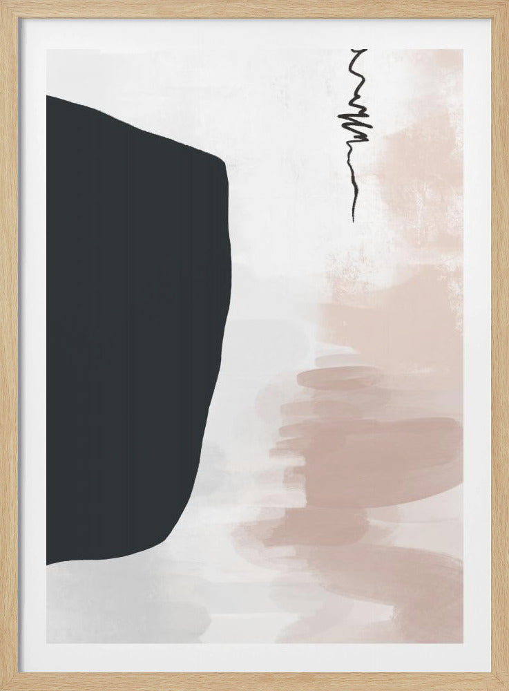 Minimalist Bold Black Shapes | Poster