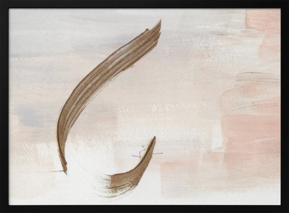 Gentle Brushstrokes in Earthy Tones | Poster
