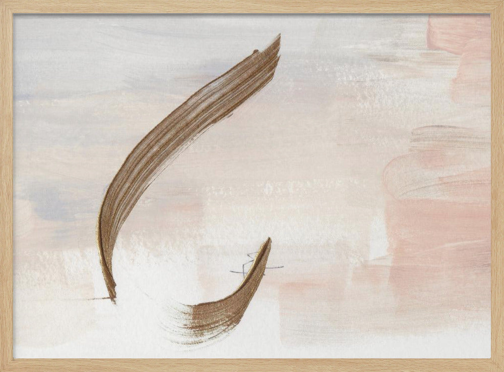 Gentle Brushstrokes in Earthy Tones | Poster