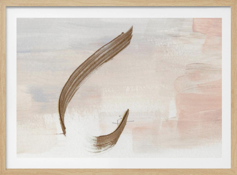 Gentle Brushstrokes in Earthy Tones | Poster