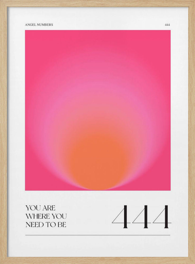 Gradient with Shades of Pink and Orange | Poster