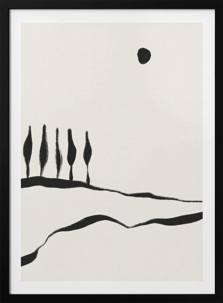 Minimal Line Landscape #1 | Poster
