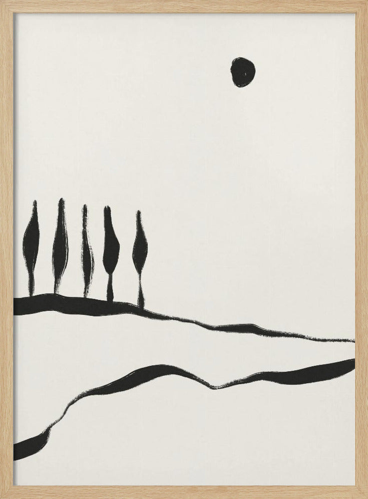 Minimal Line Landscape #1 | Poster