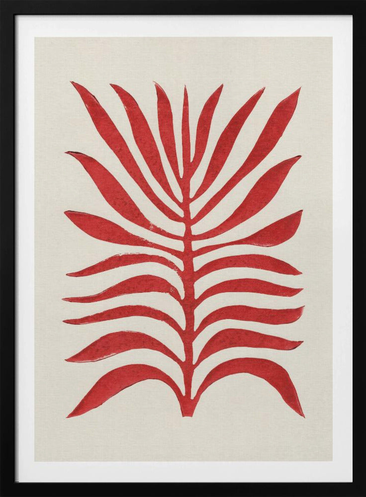 Red Branch / Lino Print | Poster