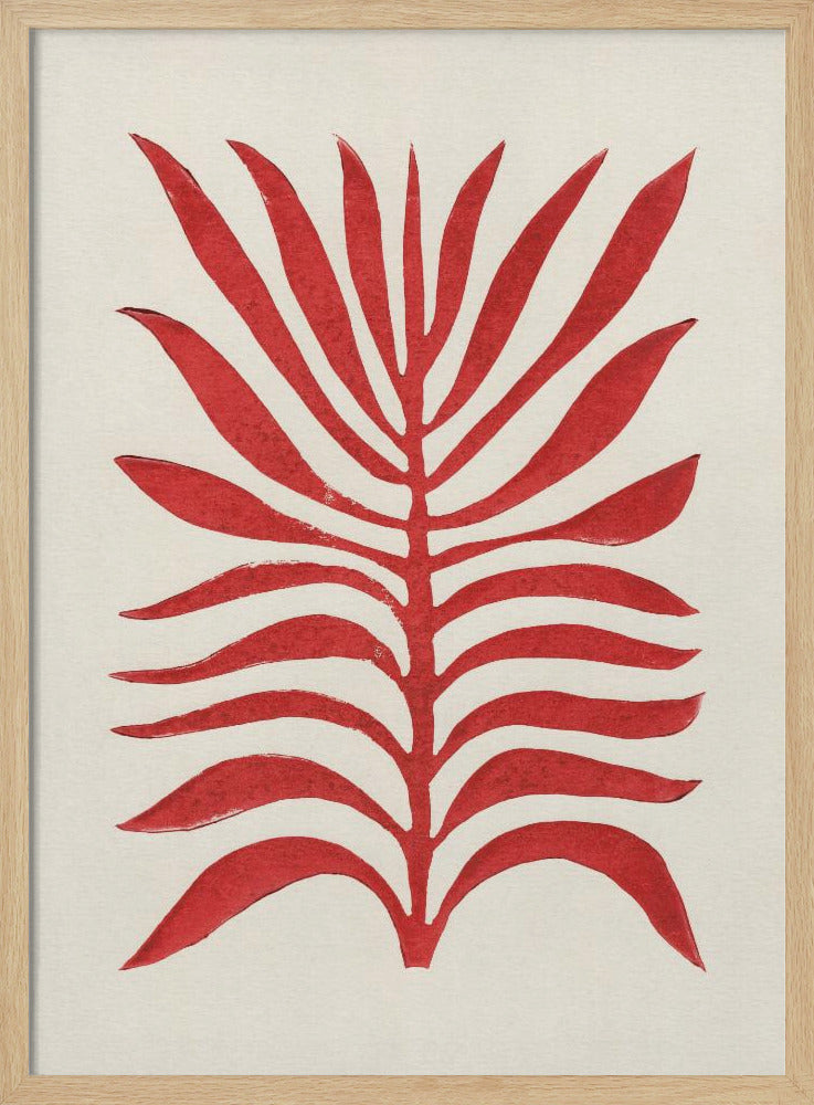 Red Branch / Lino Print | Poster