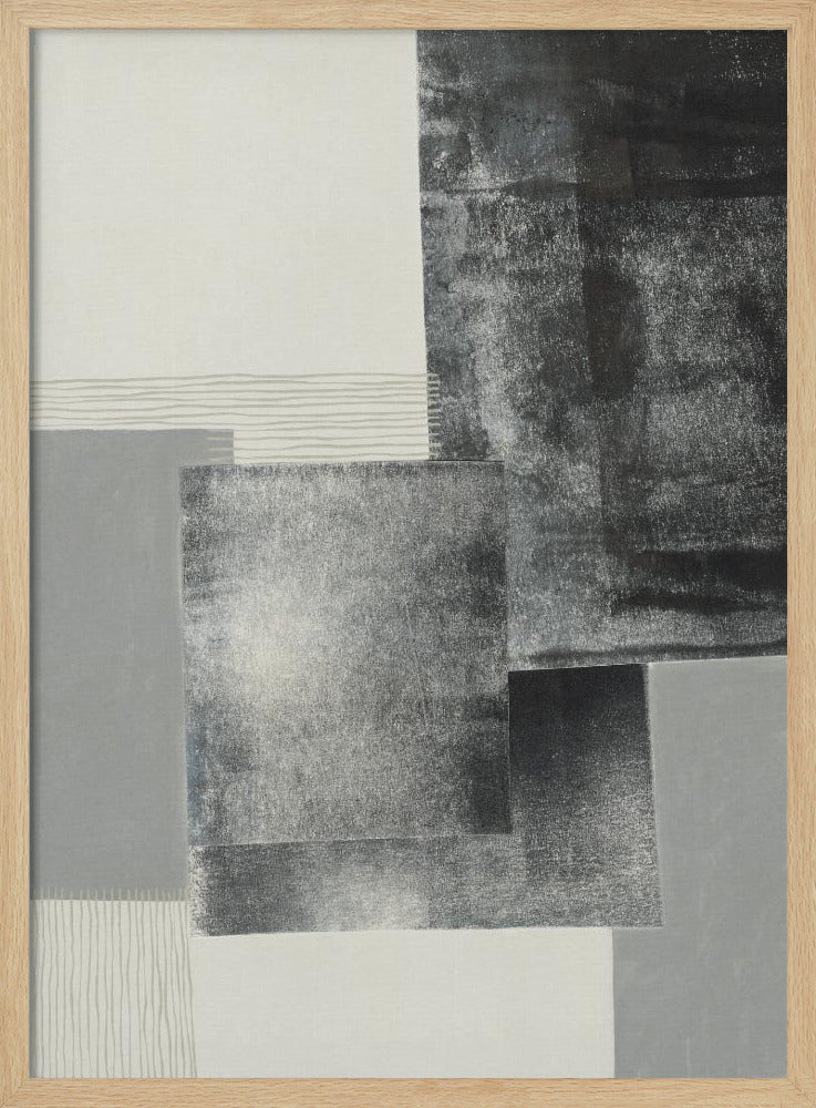 Monochrome blocks #1 | Poster