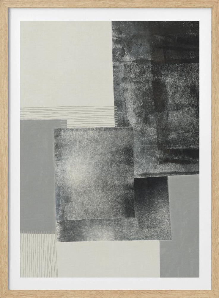 Monochrome blocks #1 | Poster