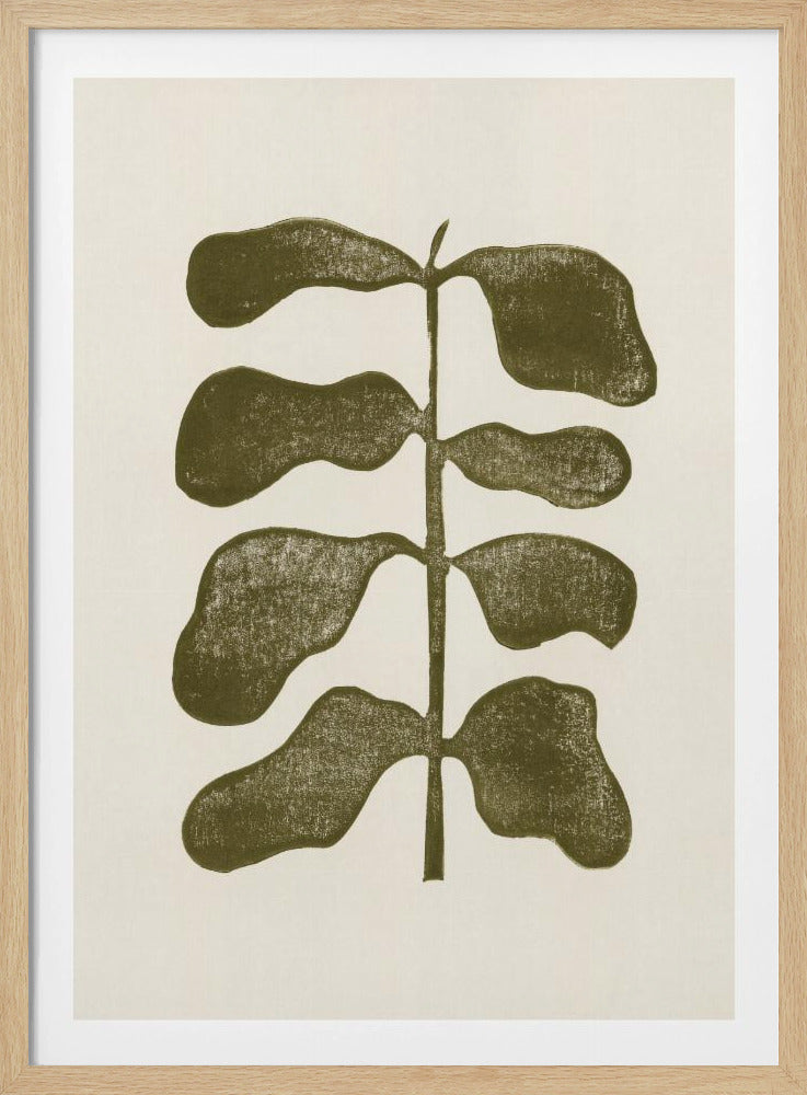 Linocut Plant | Poster