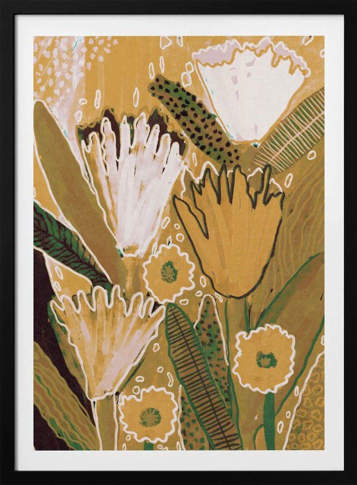Magic Wildflowers / Yellow & Green | Poster