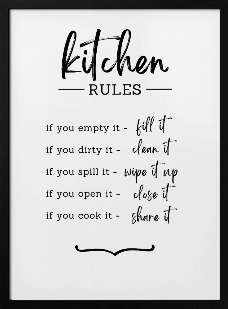 Kitchen Rules | Poster
