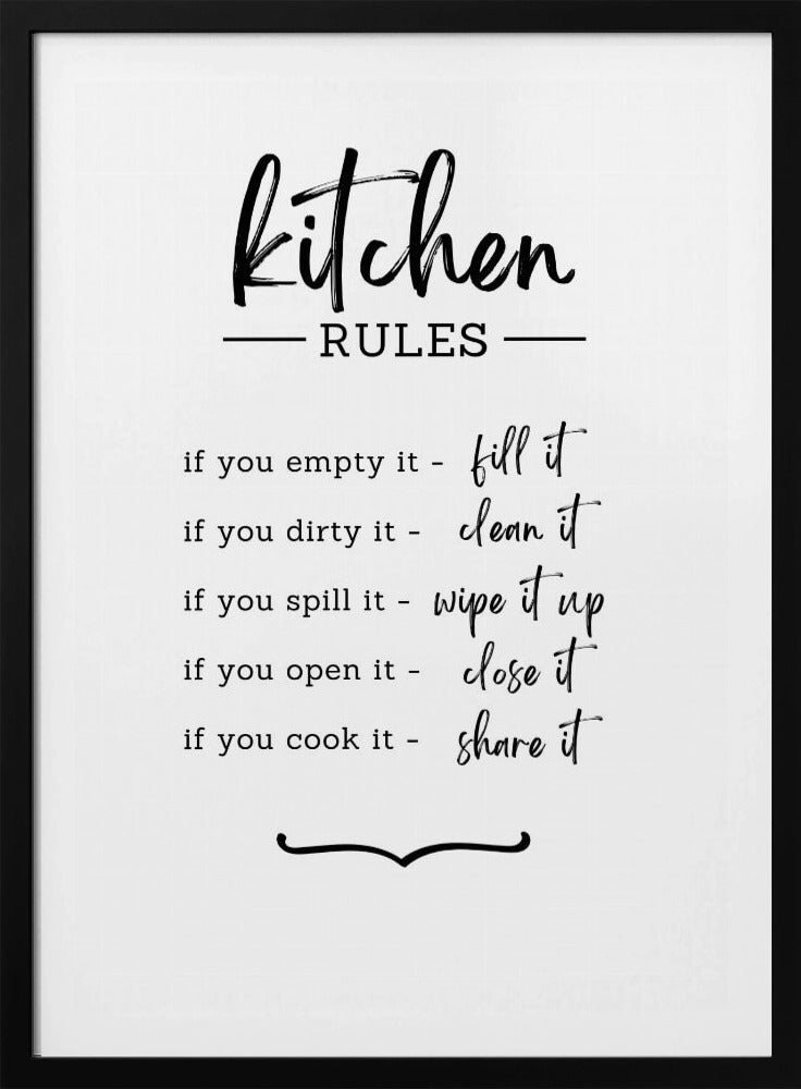 Kitchen Rules | Poster