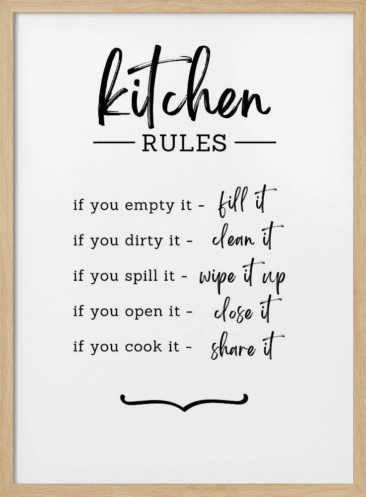 Kitchen Rules | Poster