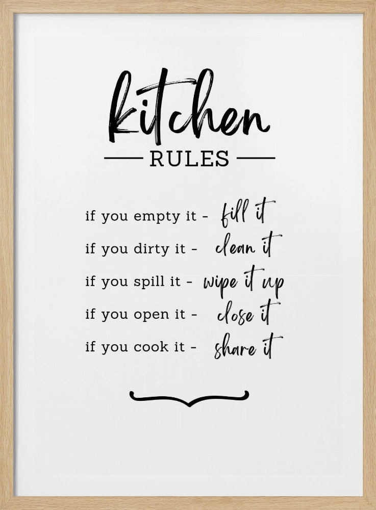 Kitchen Rules | Poster